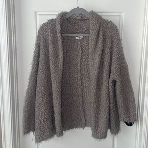 ENTRO Soft Popcorn Knit Cardigan Sweater
